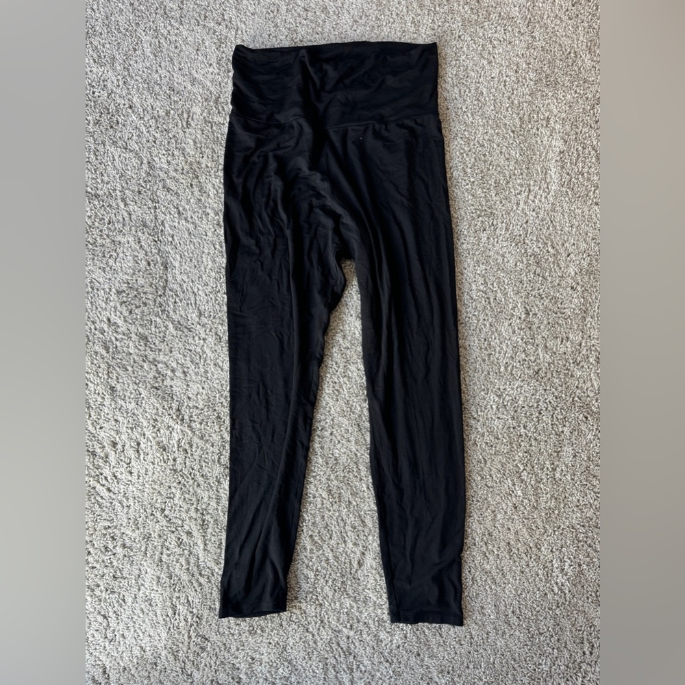 Hatch Black Leggings Maternity Stretchy Fit